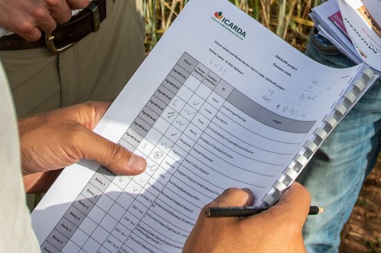 Document with feedback from farmers.