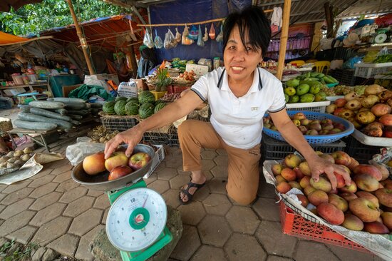 Market in rural Vietnam