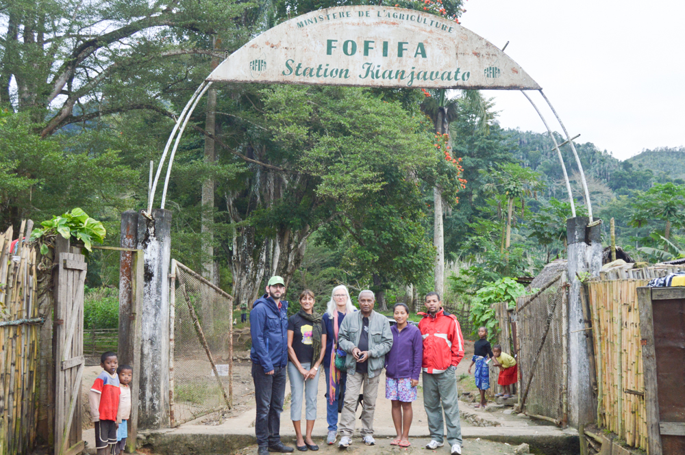 Sarada and the Crop Trust conservation strategy team met with FOFIFA staff at the Kianjavato Coffee Research Station in Madagascar.